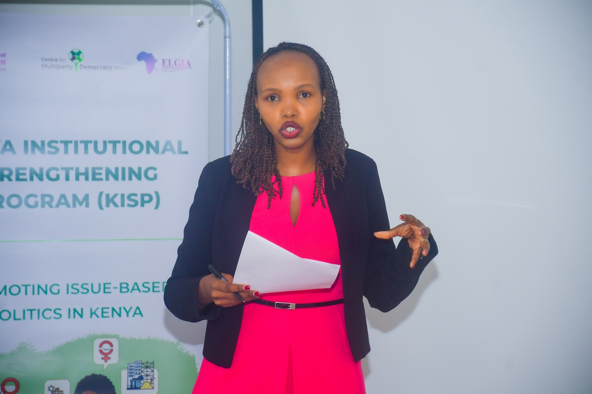 ELGIA participated in a closed-door policy dialogue convened by the Kenya Women Parliamentary Association (KEWOPA) and the Center for Multiparty Democracy (CMD).