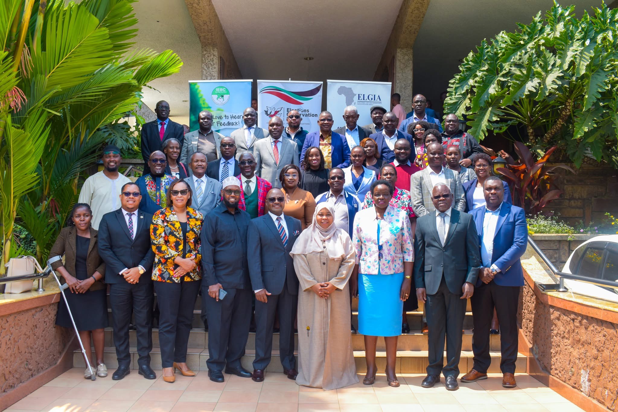 IEBC high-level round-table meeting with CSO under the Uchaguzi Platform, with support from ELOG and ELGIA.