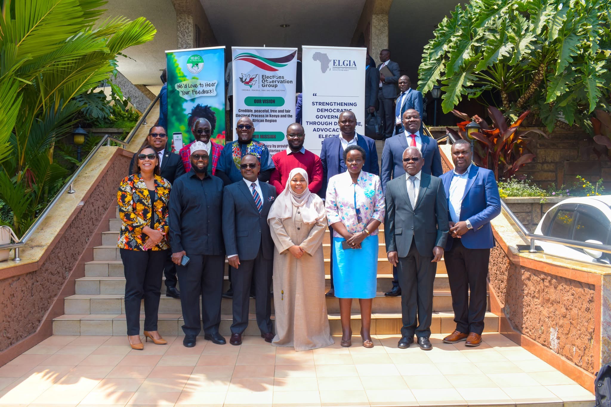 IEBC high-level round-table meeting with CSO under the Uchaguzi Platform, with support from ELOG and ELGIA.