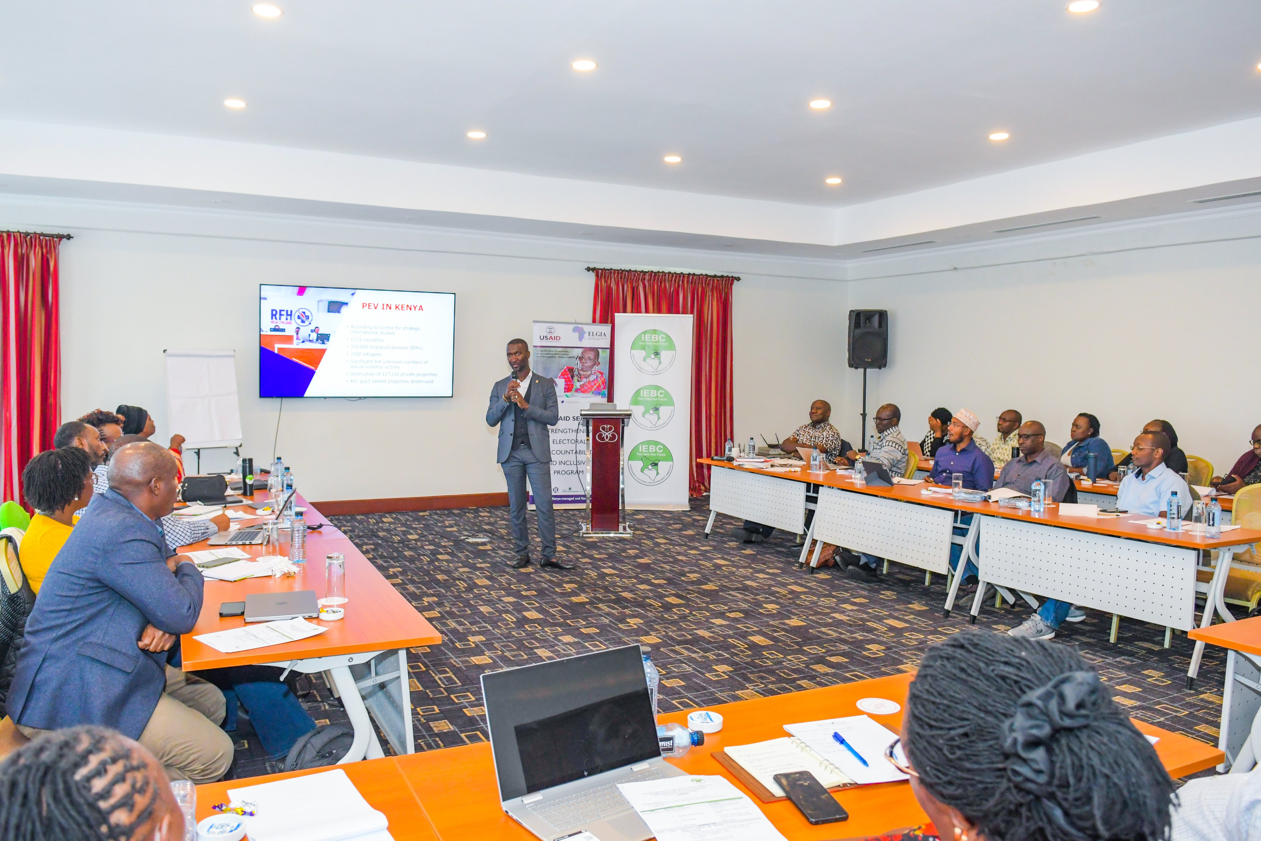 ELGIA Workshop with IEBC Senior Management Staff on enhancing teamwork among the Commission staff