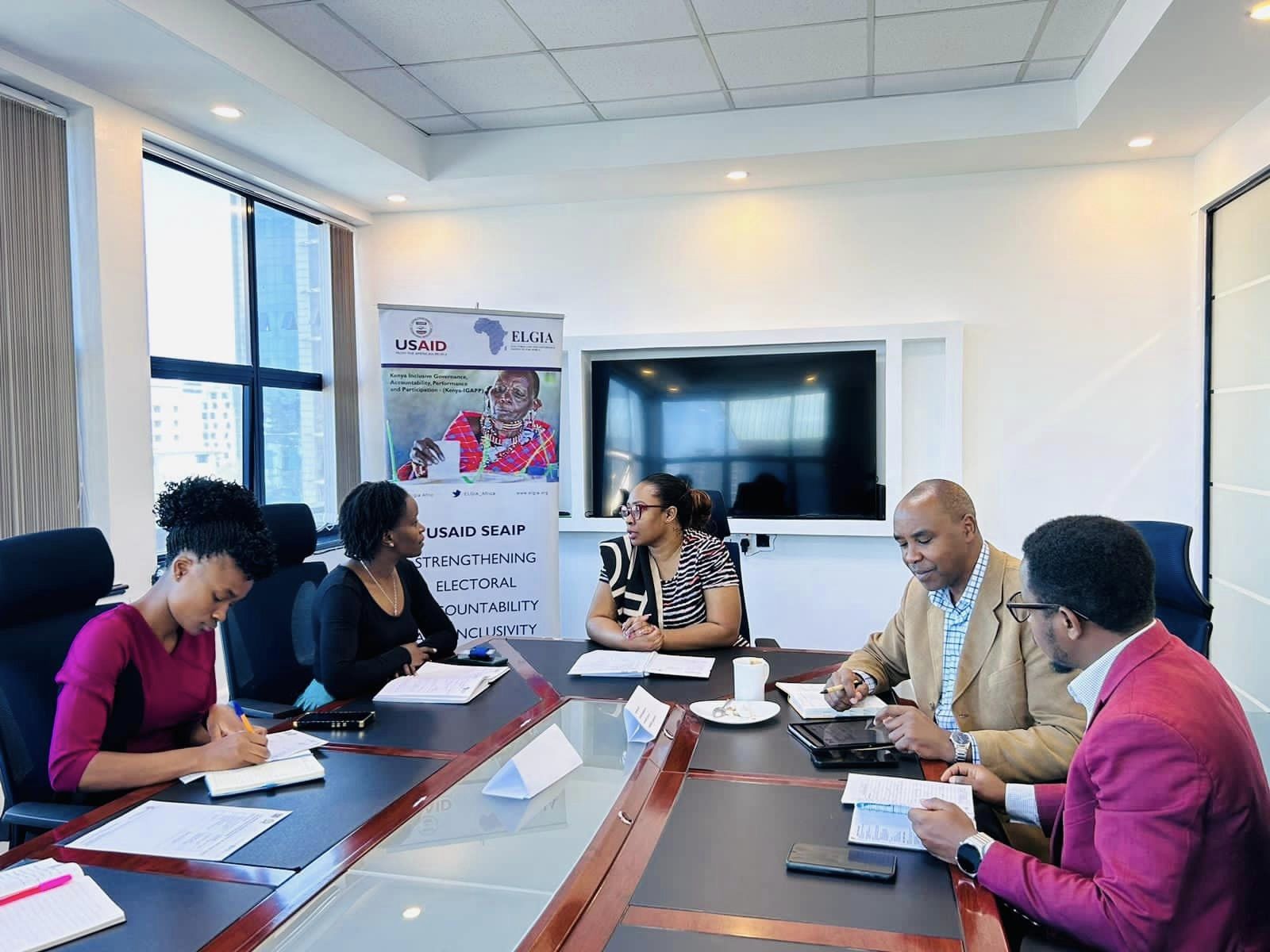 ELGIA  hosted the CEO PPDT Hon. Mwaura Kamwati for a meeting to plan the upcoming launch of PPDT’s case digest 